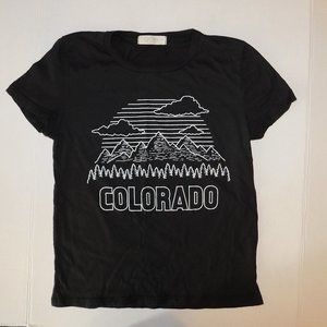 Colorado Mountains Black Tshirt